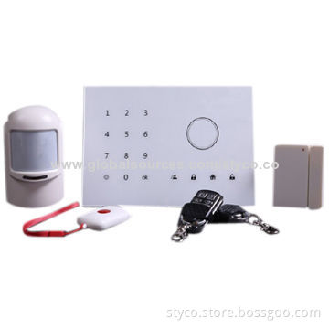 GSM Alarm Systems Support iOS APP and Android App, Touch Keypad and LCD Display, Stylish Design